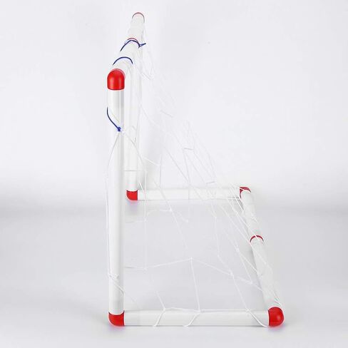 Kids Soccer Goal Net Football Goal Post Indoor Outdoor Sports Soccer Goals for Children Ages 4-6 with Ball and Accessories Lightweight Safe Plastic in Kuwait
