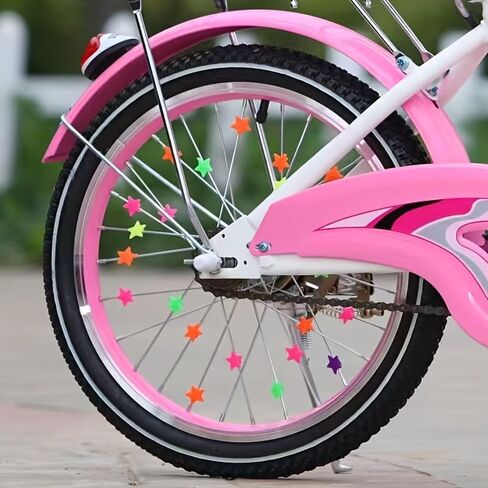 70pcs Glow in the Dark Spoke Beads,Glowable Star Wheel Nipples Suitable for Night Riding, Wheel Decoration, for Cyclists in Kuwait