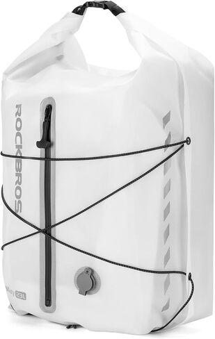 ROCKBROS Bike Panniers Waterproof 23L Bike Rack Bag Adjustable Quick Release Buckles Panniers Bike Bags with Vacuum Compression for Cycling Traveling Commuting in Kuwait