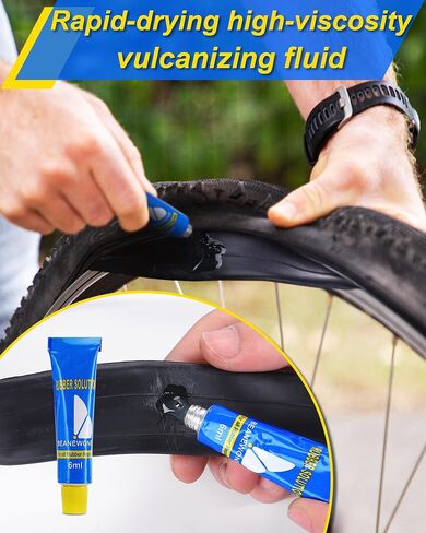 Bike Tire Repair Kit, Bicycle Inner Tube Patch Kit with 4 PCS Tire Repair Glue, 18 PCS Tube Patches & 2 PCS Tire Levers – Portable Case for Bicycle & Inflatable Tubes (Upgrade Suit) in Kuwait