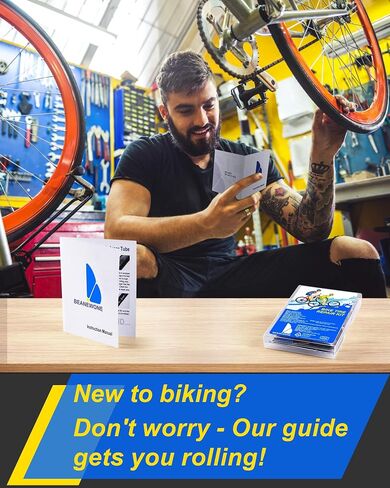 Bike Tire Repair Kit, Bicycle Inner Tube Patch Kit with 4 PCS Tire Repair Glue, 18 PCS Tube Patches & 2 PCS Tire Levers – Portable Case for Bicycle & Inflatable Tubes (Upgrade Suit) in Kuwait