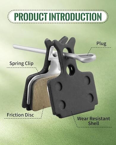 2Pcs Brake Pads Fit for Jetson Haze Electric Bike，Front Rear Dics Brake Pads， E-Bike Replacement Parts in Kuwait