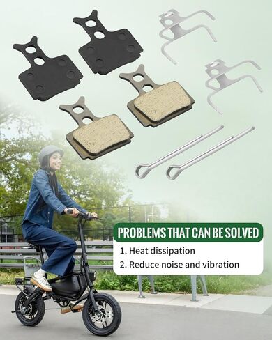 2Pcs Brake Pads Fit for Jetson Haze Electric Bike，Front Rear Dics Brake Pads， E-Bike Replacement Parts in Kuwait