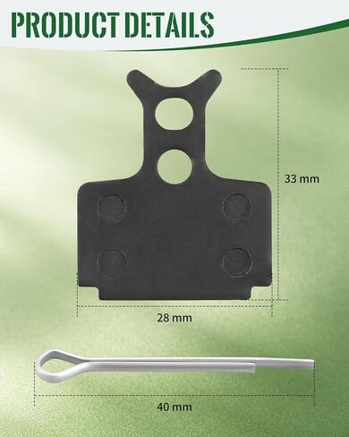 2Pcs Brake Pads Fit for Jetson Haze Electric Bike，Front Rear Dics Brake Pads， E-Bike Replacement Parts in Kuwait