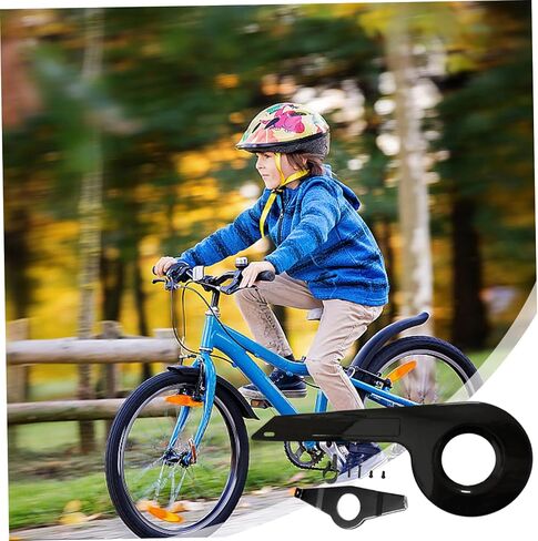 Bike Chain Guard Fit for 32-36 Teeth Universal Chain Guard Kids Sturdy Bike Chain Cover for Bike Accessories Black, Bike Chain Guard, Chain Guard, Standard in Kuwait