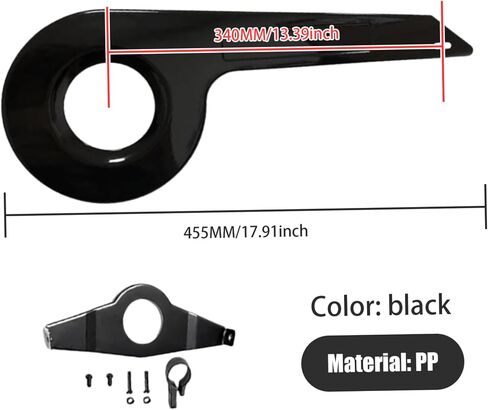 Bike Chain Guard Fit for 32-36 Teeth Universal Chain Guard Kids Sturdy Bike Chain Cover for Bike Accessories Black, Bike Chain Guard, Chain Guard, Standard in Kuwait