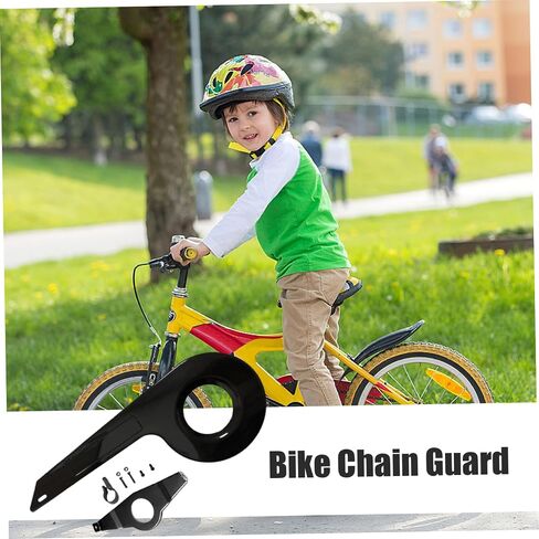 Bike Chain Guard Fit for 32-36 Teeth Universal Chain Guard Kids Sturdy Bike Chain Cover for Bike Accessories Black, Bike Chain Guard, Chain Guard, Standard in Kuwait