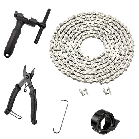 Bike Chain 6/7/8 Speed 126 Links, Replacement Kit with Chain Tool for Hub Motor E-Bike, Mountain & Road Bikes in Kuwait