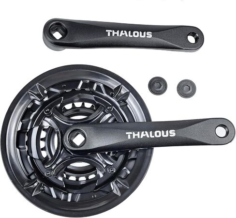THALOUS Bicycle Crankset 6 7 8 Speed 42/34/24T Universal Square Crank Set 170MM Crank Arm for Mountain Bike in Kuwait