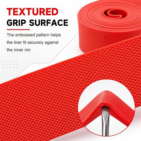 2 Pack Bicycle Rim Liner Rim Tape 26 Inch Bike Rim Strip, High Pressure & Puncture Resistant Tire Liner for Inner Tube Protection, Fits Mountain & Road Bikes, PVC Rim Protector in Kuwait