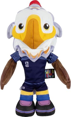 Jazwares FIFA® World Cup 2026 USA 8-Inch Plush - Official Clutch™ Bald Eagle Mascot with Blue Uniform, Soft Collectible Toy for Fans - Ages 3+ in Kuwait