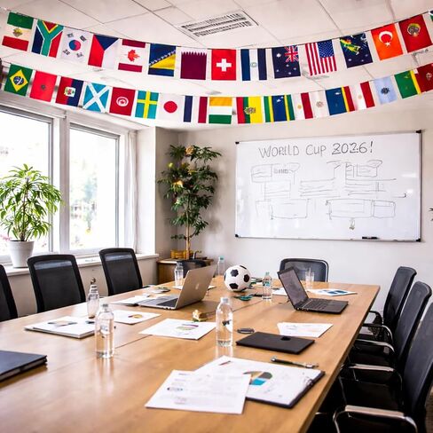 48 Countries Flag for World Cup 2026 Decorations,World Cup Banner String Flag Set, Double Sided Nylon International Flags String, Soccer World Cup Party Decorations for Bar, Home, Sports Events in Kuwait