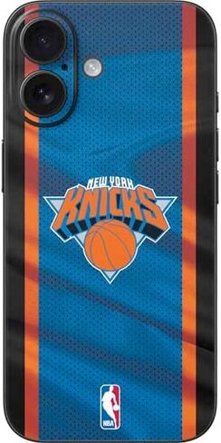 Skinit Decal Phone Skin Compatible with iPhone 17 - Officially Licensed NBA New York Knicks Distressed Design in Kuwait