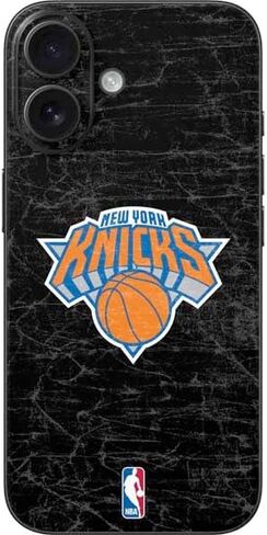 Skinit Decal Phone Skin Compatible with iPhone 17 - Officially Licensed NBA New York Knicks Distressed Design in Kuwait