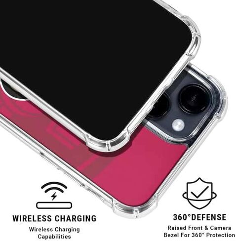 Skinit Clear Phone Case Compatible with iPhone 15 - Officially Licensed NFL San Francisco 49ers Double Vision Design in Kuwait