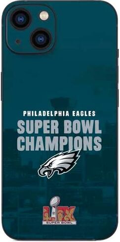 Skinit Decal Phone Skin Compatible with iPhone 14 Plus - Officially Licensed NFL Philadelphia Eagles Super Bowl LIX Champions Design in Kuwait