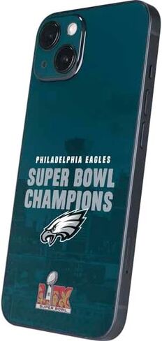 Skinit Decal Phone Skin Compatible with iPhone 14 Plus - Officially Licensed NFL Philadelphia Eagles Super Bowl LIX Champions Design in Kuwait