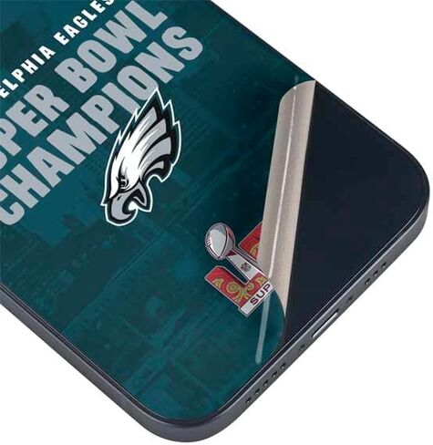 Skinit Decal Phone Skin Compatible with iPhone 14 Plus - Officially Licensed NFL Philadelphia Eagles Super Bowl LIX Champions Design in Kuwait