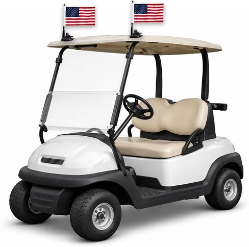 American Flag Suction Cup Car Mount 2 Pack, 8x5 Inch Diplomat USA Flags for Sports Cars, Parades, Festivals, Patriotic Celebrations in Kuwait