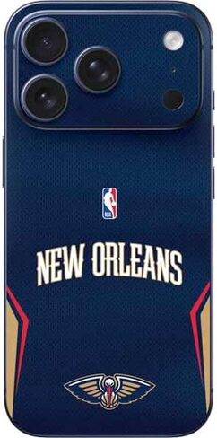 ملصق هاتف Skinit متوافق مع iPhone 17 Pro Max - تصميم شعار كبير مرخص رسميًا من NBA New York Knicks in Kuwait