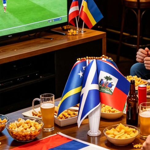 علم 48 دولة لكأس العالم 2026، زينة علم صغيرة محمولة باليد لأحداث كرة القدم، والحانة، والفصول الدراسية، والحفلات المنزلية والتجمعات الرياضية الخارجية in Kuwait