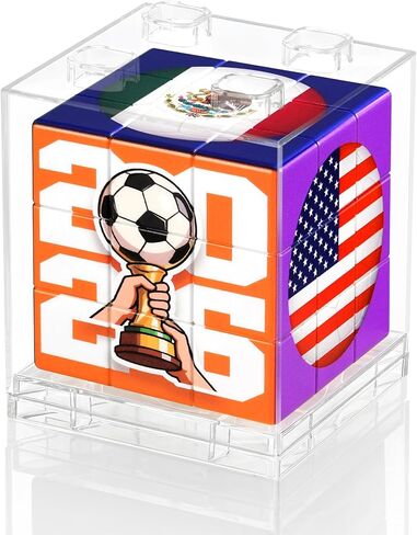 لغز مكعب 3×3 تحت عنوان كأس العالم لكرة القدم 2026، لعبة لغز الدماغ للاحتفال برياضات كرة القدم، ديكور لا يُنسى لمحبي الرياضة in Kuwait