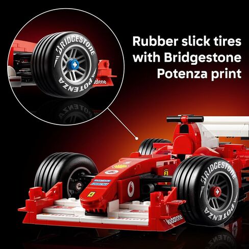 LEGO Icons Ferrari F2004 & Michael Schumacher Building Set for Adults, Ages 18+ - Ferrari F1 Bedroom, Home Office, Desk Decor - Gift Ideas for Men, Women & Fans - 11375 in Kuwait