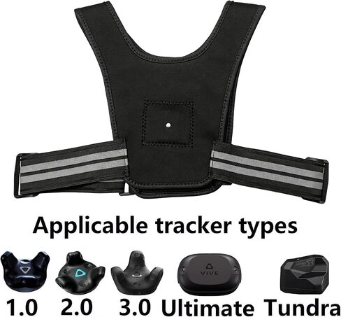 حزام صدر قابل للتعديل لجهاز HTC Vive Tracker 1.0 2.0 3.0 Ultimate & Tundra Tracker، حزام تثبيت آمن لتتبع الجسم VR من أجل VRChat وألعاب اللياقة البدنية والإنتاج الافتراضي in Kuwait