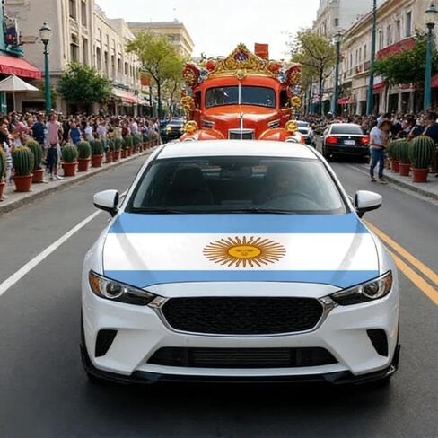 Car Flag for USA-Canada-Mexico World Cup Cheering Flag Dustproof Car Cover Argentina (115x150cm) in Kuwait