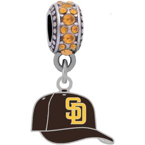 Sad Diego Padres Pandora Style Charm Can be worn with necklace in Saudi Arabia