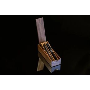 Elegant Wooden Fountain Pen Box, Wood 2-Pen Storage Case, Handcrafted Display Holder for Desk & Gift-Givingak in Saudi Arabia