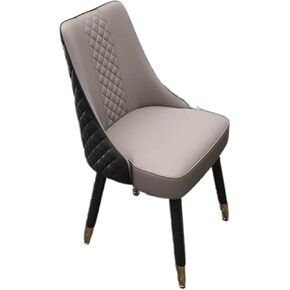 Office Chair Dining Chair Modern Light Luxury Household Solid Wood Hotel Dining Leisure Restaurant Milk Tea Shop Nail(Grey) in Saudi Arabia