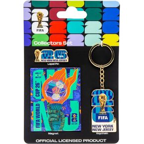 FIFA World Cup Host City Collector's Set – Includes Lapel Pin, Keychain & Magnet – Celebrates Your Favorite Host City in Saudi Arabia