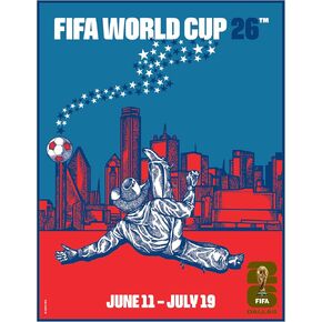 FIFA World Cup Tournament Dallas Magnet – Officially Licensed FIFA World Cup Magnet – Vibrant Host City Design – Durable Strong Hold – Perfect for Fridges, Lockers & Collectors in Saudi Arabia