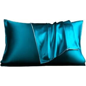 Silk Pillowcase Silk Fabric Pillowcase Envelope Pillowcase Comfy Bedding Home Decor in Kuwait