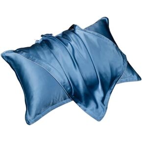 Silk Pillowcase Silk Pillow Cover AB Version Front Silk Back Rayon Fabric Pillowcase in Kuwait