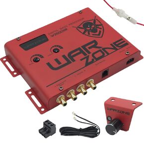 Warzone WZ600XR Digital Bass Processor - Precise Sweep & Wide Controls, Dash Mount Remote, Balanced RCA Inputs, Subsonic Filter for Car Audio Systems in Saudi Arabia