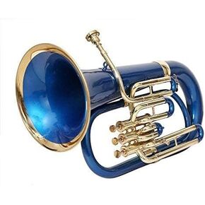 Brass Bb Euphonium 3 Valve - Blue Musical Instrument Gift in Kuwait
