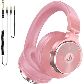 syndesmons Wired Headphones, Over Ear Headphones for Studio Monitor & Mixing DJ, Stereo Headsets with 50mm Drivers and 1/4 to 3.5mm Jack for Guitar AMP Podcast Keyboard Computer Recording, Black in Saudi Arabia