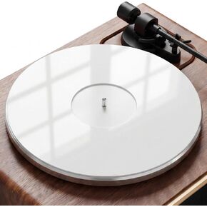 Acrylic Turntable Mat, Premium White Vinyl Slipmat Designed for All 12 in LPs, 295 mm Anti Static HiFi Platter Mat with Precision Fit and Smooth Handling, Record Player Accessories in Saudi Arabia