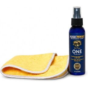 MusicNomad Piano ONE All-in-1 Cleaner, Polish & Wax for Gloss Pianos with Microfiber Polishing Cloth Cleaning Kit (MN135) in Saudi Arabia