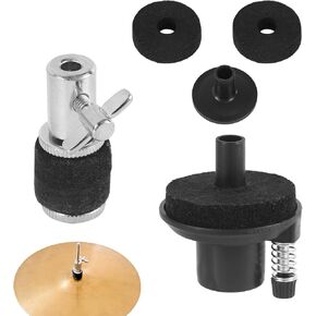 5pcs Hi-Hat Clutch and Cymbal Seat Holder Set, Cymbal Felts Sleeves Replacement Accessories Compatible with Most Standard Hi-Hat Stands Drum Kit Replacement Parts for Jazz and Rock Drummers in Kuwait