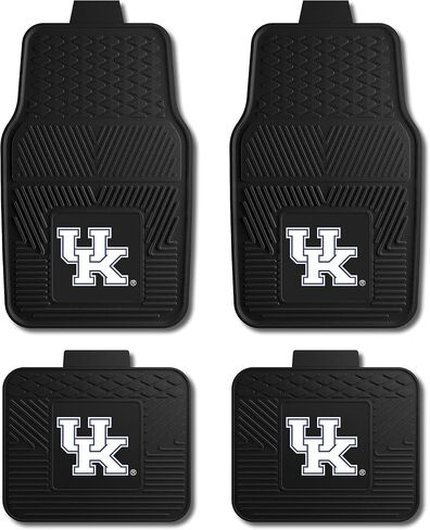 Fanmats Duke University Blue Devils Set of 4 Car Mats for Cars, SUV, Pickups - All Weather Protection, Deep Reservoir Design, Universal Fit - 3D NCAA Team Logo - 29"x17" Front - 14"x 17" Rear Mat in Kuwait