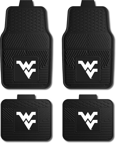 Fanmats Duke University Blue Devils Set of 4 Car Mats for Cars, SUV, Pickups - All Weather Protection, Deep Reservoir Design, Universal Fit - 3D NCAA Team Logo - 29"x17" Front - 14"x 17" Rear Mat in Kuwait