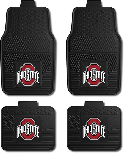 Fanmats Duke University Blue Devils Set of 4 Car Mats for Cars, SUV, Pickups - All Weather Protection, Deep Reservoir Design, Universal Fit - 3D NCAA Team Logo - 29"x17" Front - 14"x 17" Rear Mat in Kuwait
