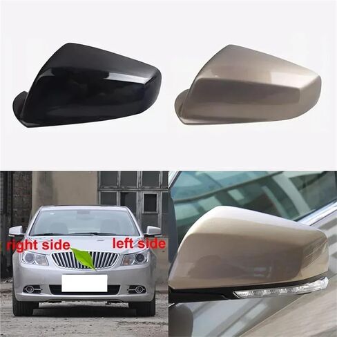 Compatible For Buick Lacrosse 2009-2015 Car Accessories Outside Rearview Mirrors Cover Rear View Mirror Shell Color Painted(1pcs black R) in Saudi Arabia