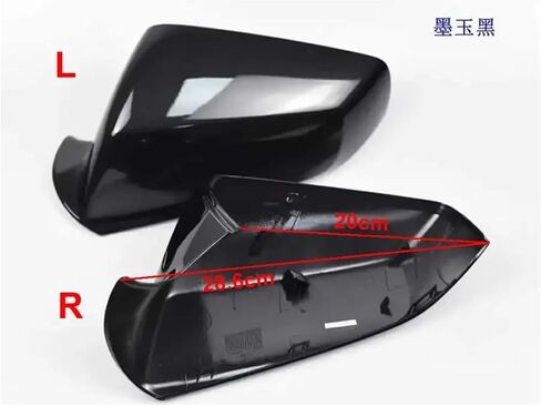Compatible For Buick Lacrosse 2009-2015 Car Accessories Outside Rearview Mirrors Cover Rear View Mirror Shell Color Painted(1pcs black R) in Saudi Arabia