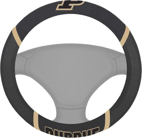 FANMATS 25594 Purdue Boilermakers Embroidered Steering Wheel Cover in Kuwait
