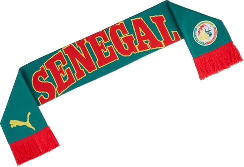 PUMA Unisex Senegal FA Scarf, Red-Wild Green SS26, OSmallFA Fsf Culture Scarf in Kuwait