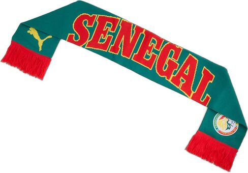 PUMA Unisex Senegal FA Scarf, Red-Wild Green SS26, OSmallFA Fsf Culture Scarf in Kuwait